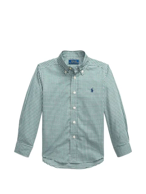 POLO RALPH LAUREN KIDS camisa con cuadros estampados