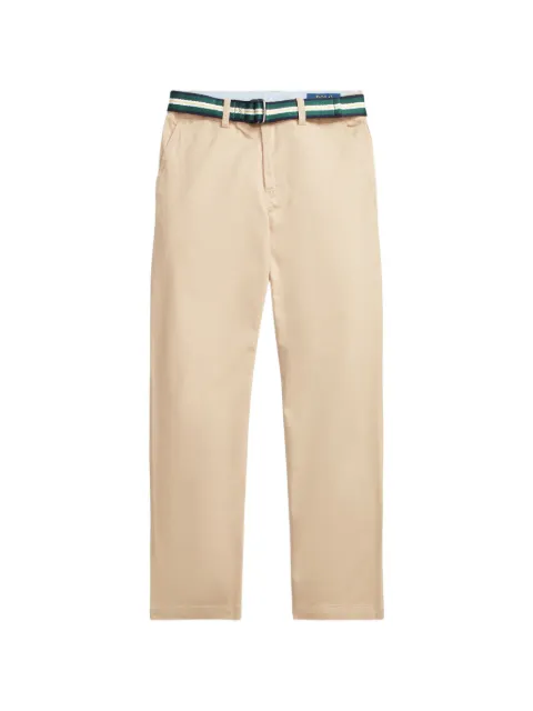 POLO RALPH LAUREN KIDS belted chino trousers