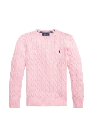 POLO RALPH LAUREN KIDS ケーブルニット セーター | ピンク | FARFETCH JP