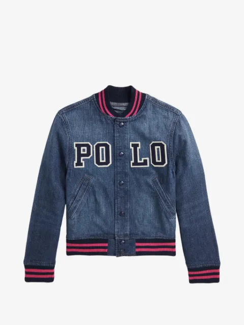 POLO RALPH LAUREN KIDS ribbed denim jacket