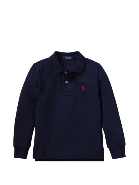 POLO RALPH LAUREN KIDS playera tipo polo manga larga con botón