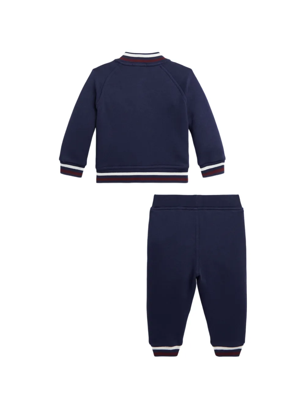 POLO RALPH LAUREN KIDS Trainingspak met geborduurd logo en gestreepte afwerking Blauw