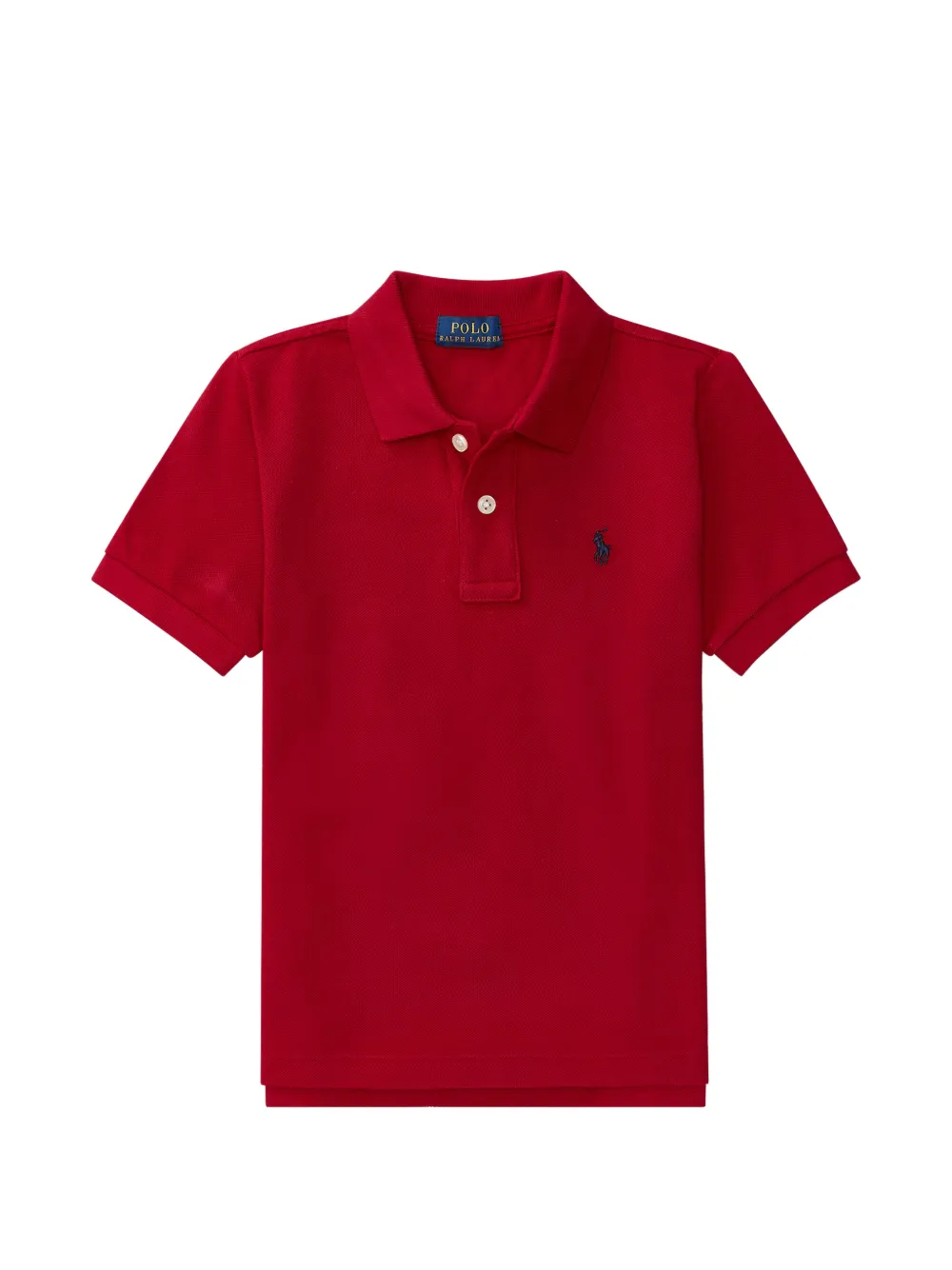 POLO RALPH LAUREN KIDS short-sleeve polo shirt - Rosso