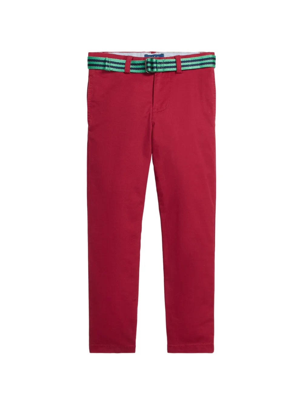 POLO RALPH LAUREN KIDS belted chino trousers - Rosso
