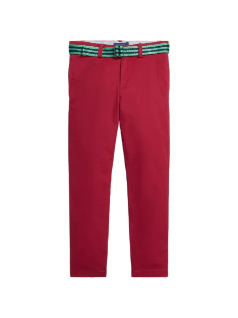 POLO RALPH LAUREN KIDS belted chino trousers