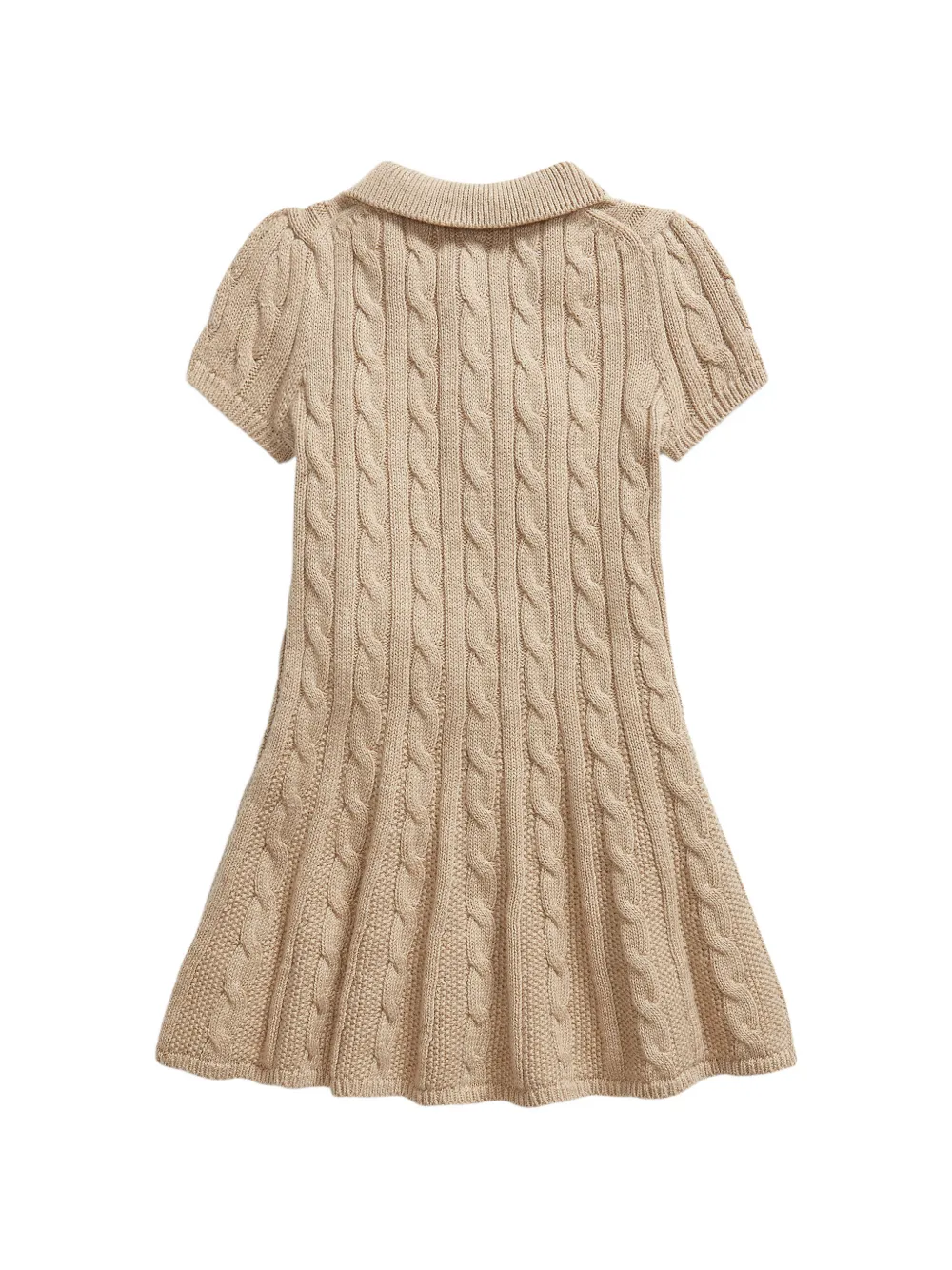 POLO RALPH LAUREN KIDS Kabelgebreide polojurk Beige
