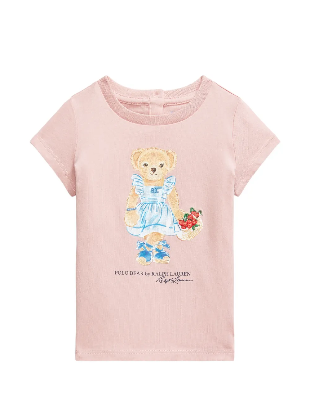 POLO RALPH LAUREN KIDS graphic-print T-shirt - Rosa