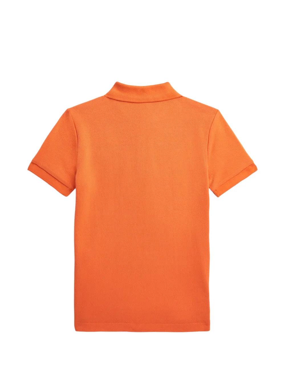 POLO RALPH LAUREN KIDS Piqué poloshirt met geborduurde vis Oranje