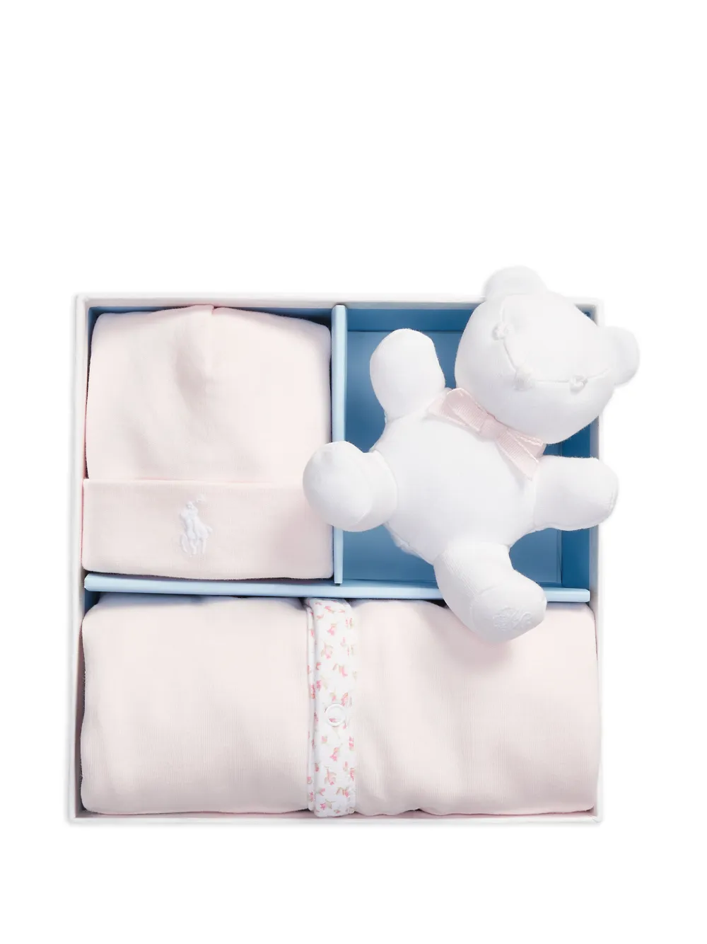 POLO RALPH LAUREN KIDS Babypakje met bloemenprint (set van drie) Roze