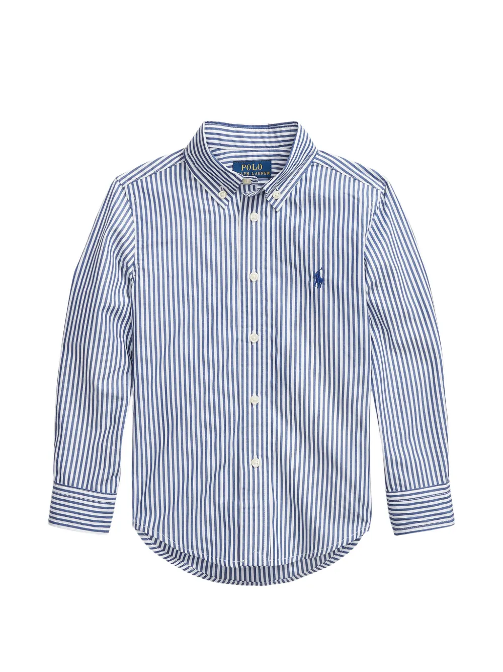 POLO RALPH LAUREN KIDS striped button-down shirt - Blue