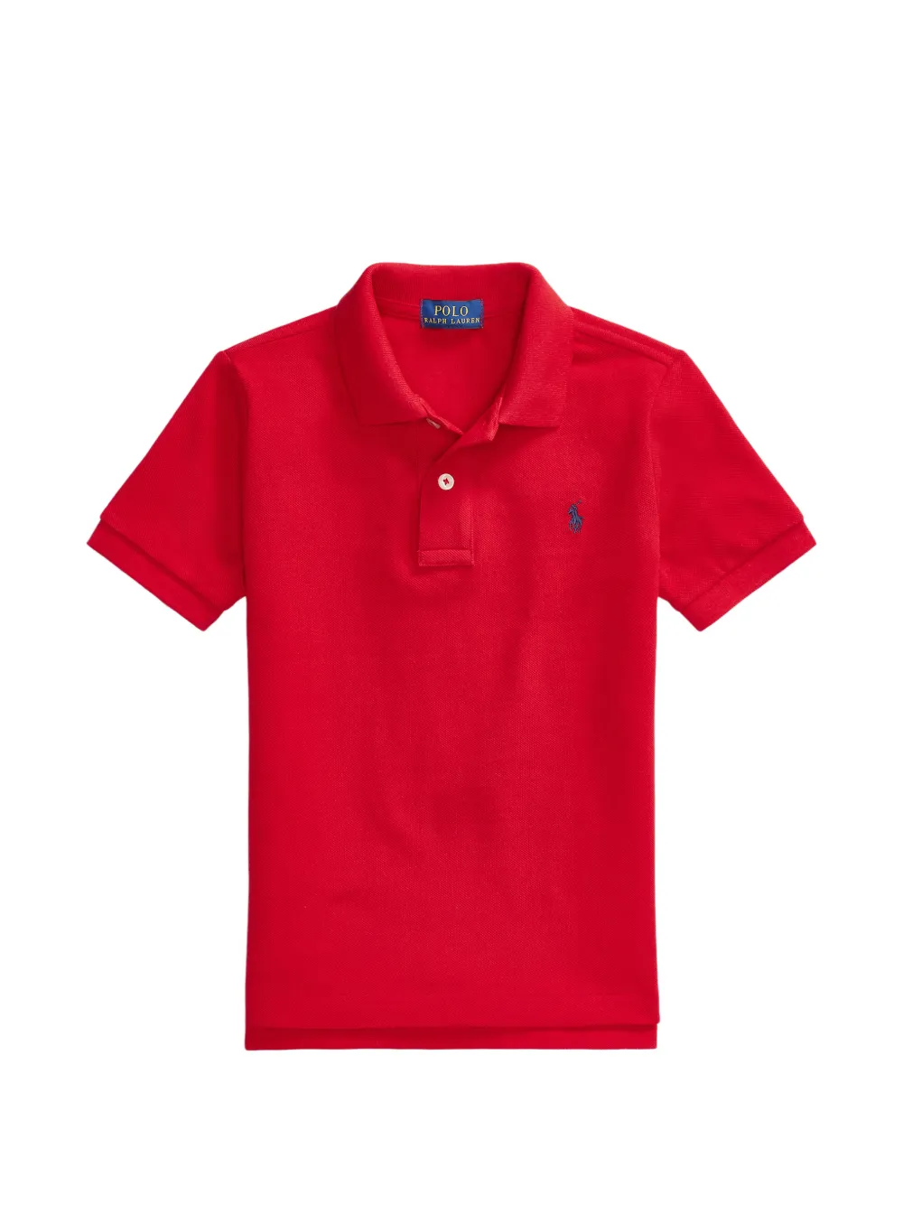 POLO RALPH LAUREN KIDS pique-knit polo shirt - Rosso