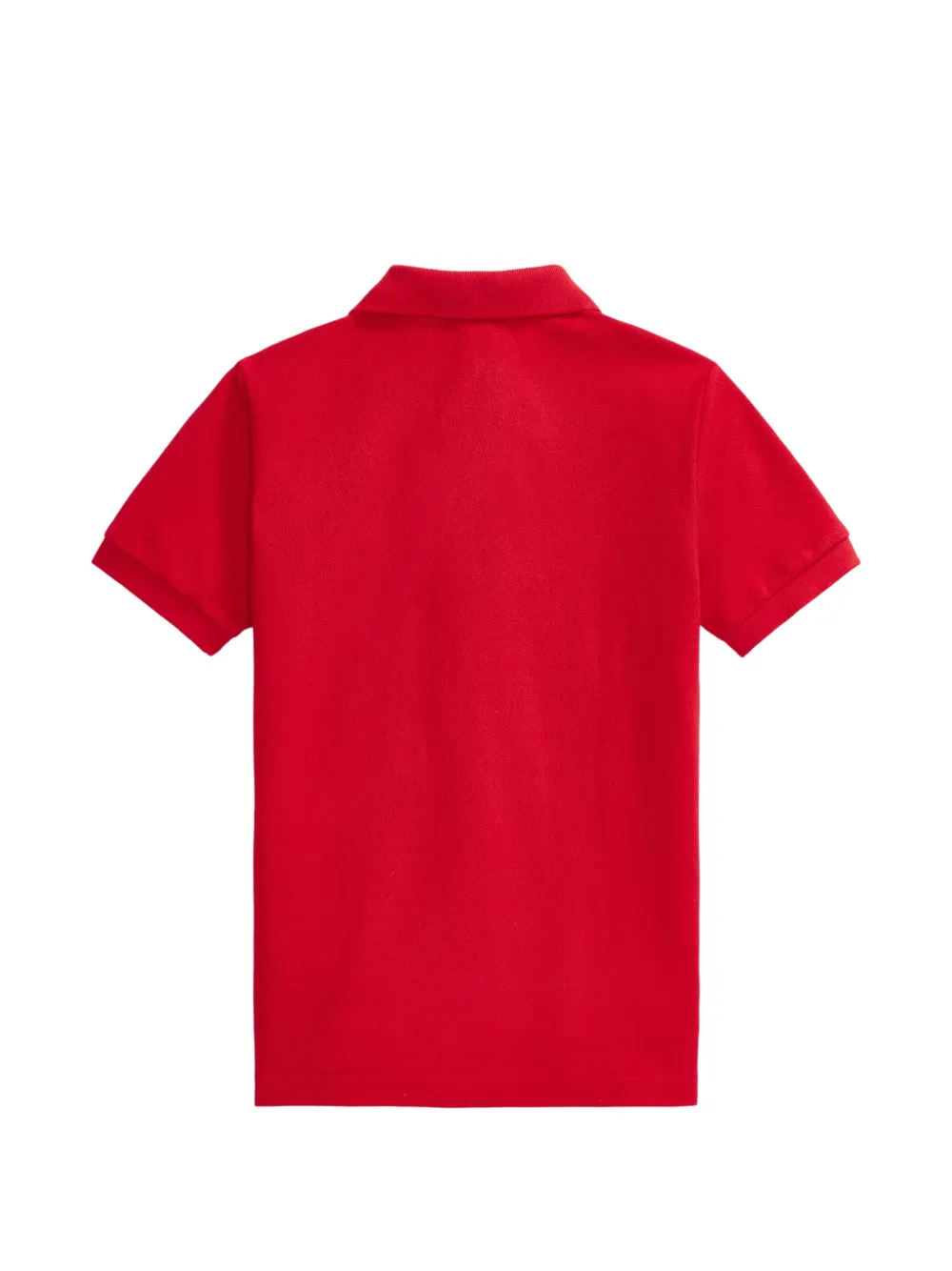 POLO RALPH LAUREN KIDS Piqué gebreid poloshirt Rood