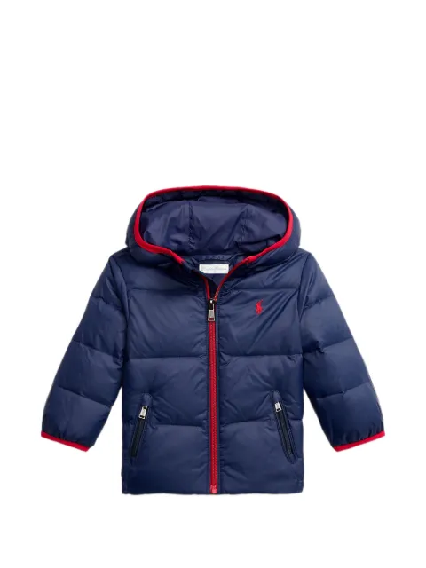 POLO RALPH LAUREN KIDS logo-print quilted jacket