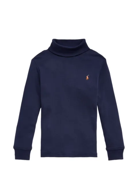 POLO RALPH LAUREN KIDS pony-motif roll-neck sweater