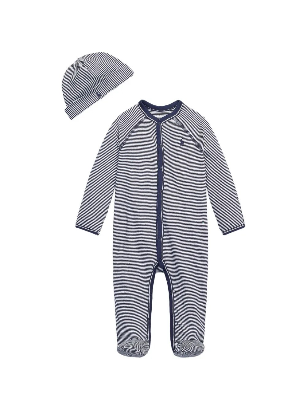 POLO RALPH LAUREN KIDS striped babywear set - Blau