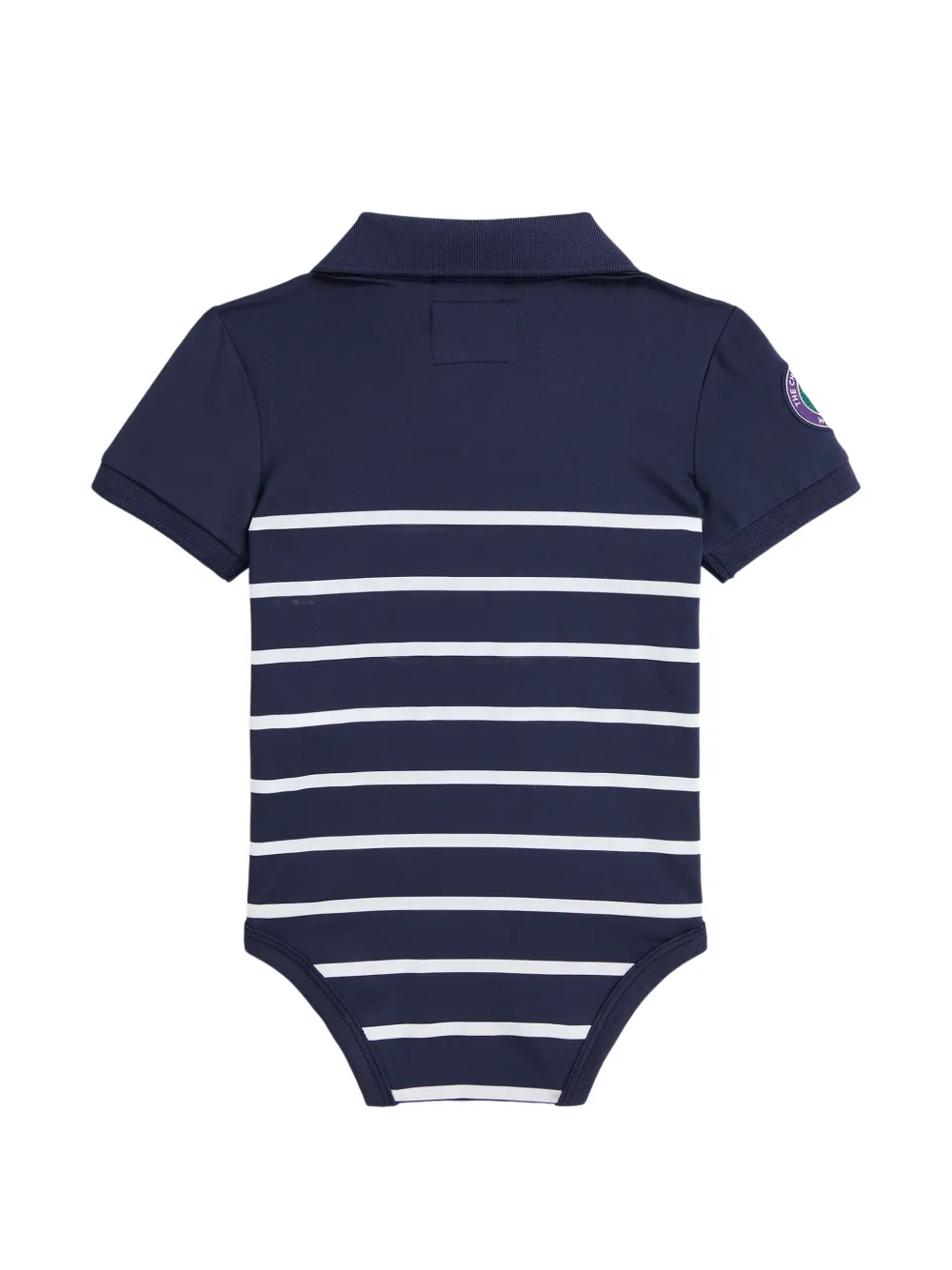 POLO RALPH LAUREN KIDS x Wimbledon gestreepte body Blauw