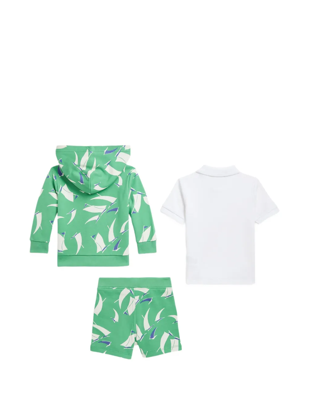 POLO RALPH LAUREN KIDS Driedeling trainingspak met zeilprint Groen
