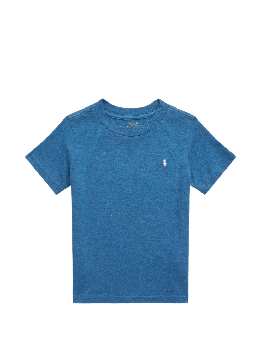 POLO RALPH LAUREN KIDS pony-embroidered cotton T-shirt - Blu