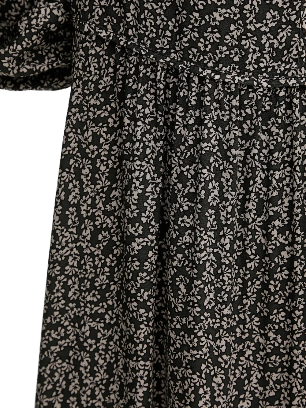 V-Neck Floral-Print Dress