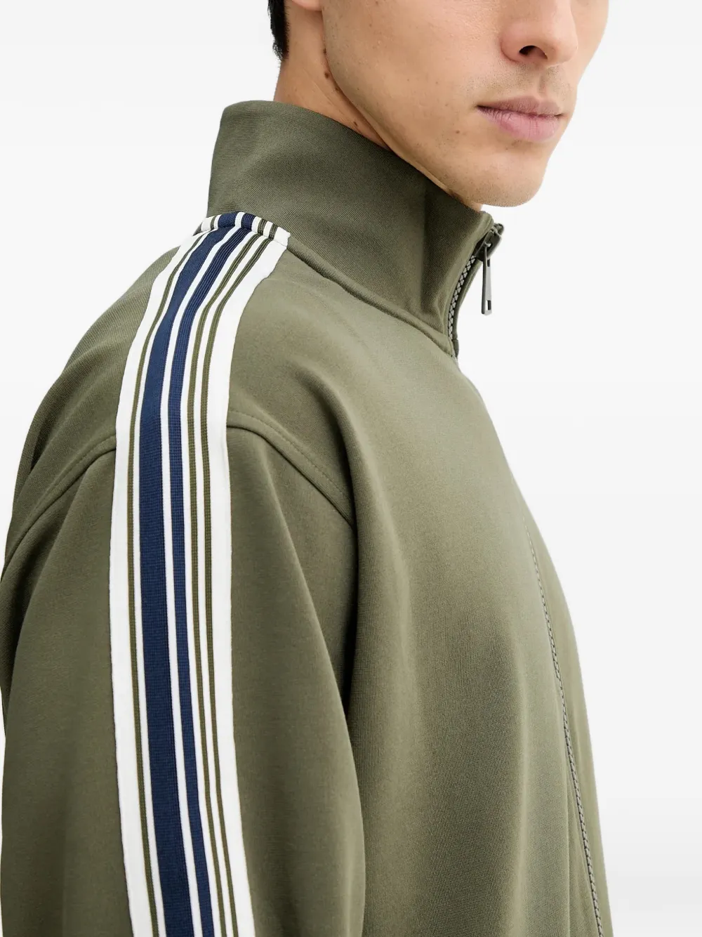 Zip Striped Sweater