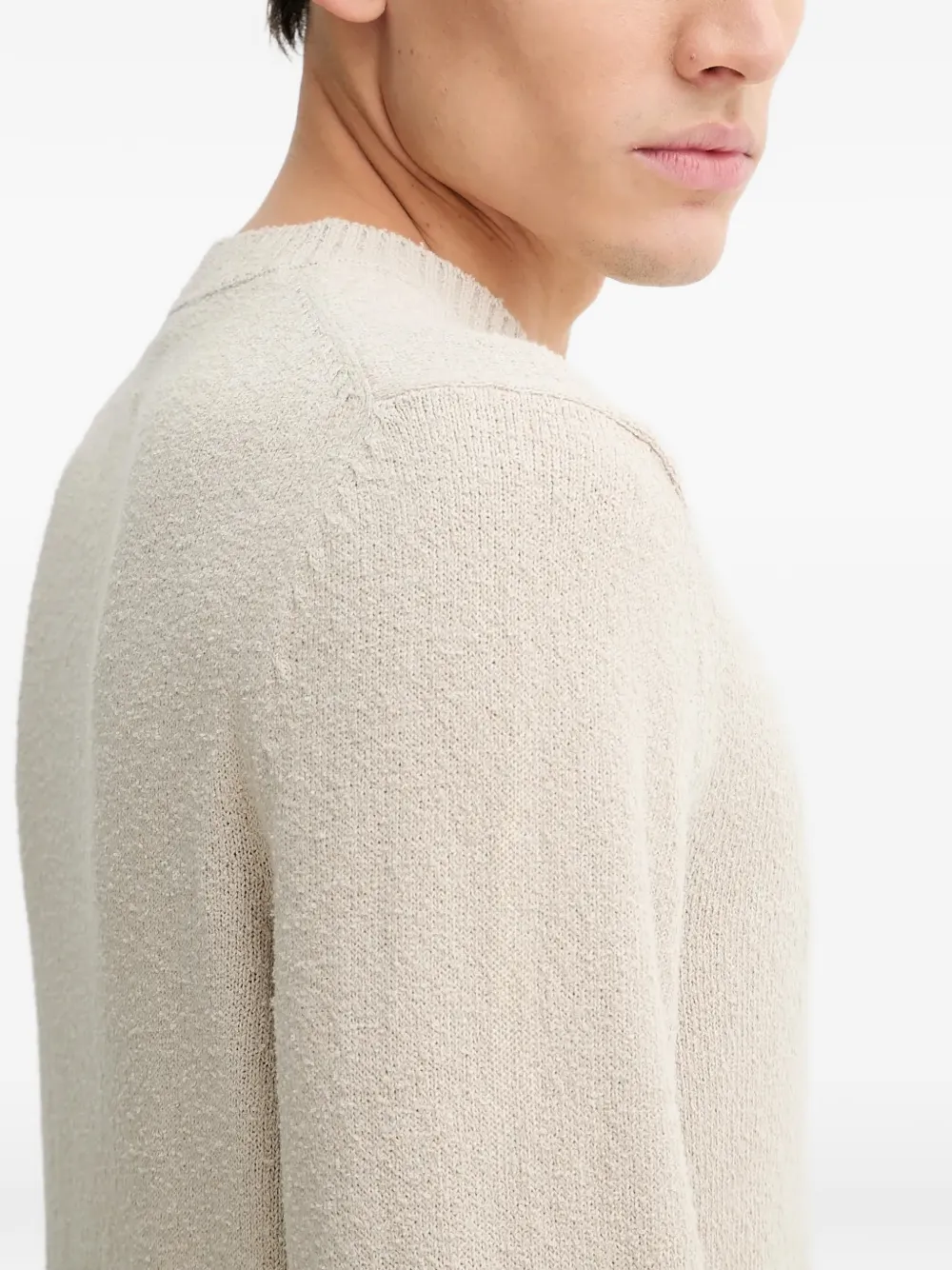 Marc O'Polo Trui met ronde hals Beige