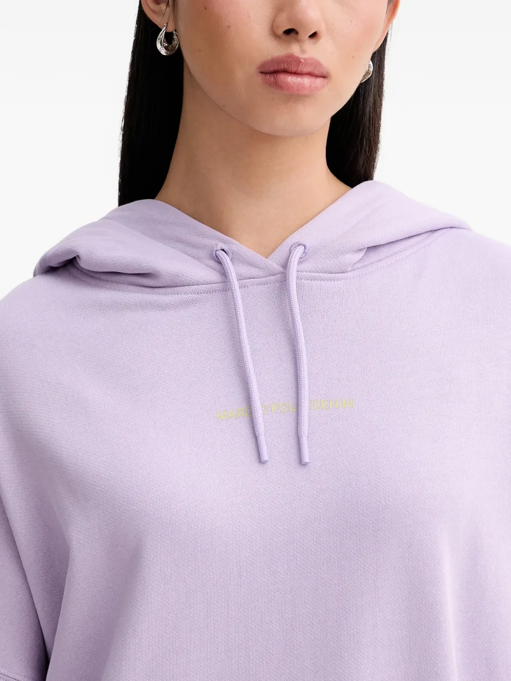 Marc O'Polo Hoodie met grafische bloemenprint Paars