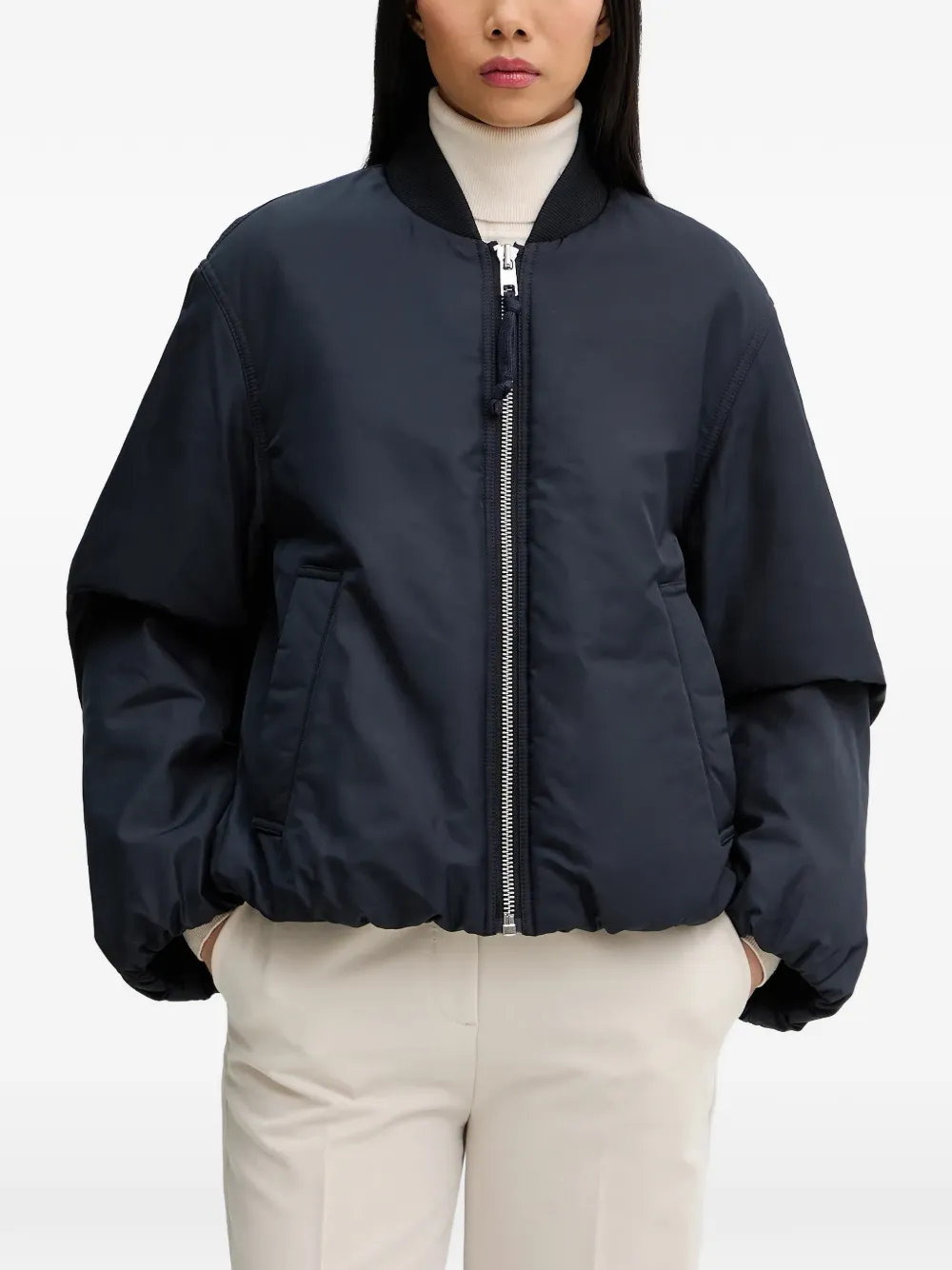 Marc O'Polo zipped bomber jacket - Blu