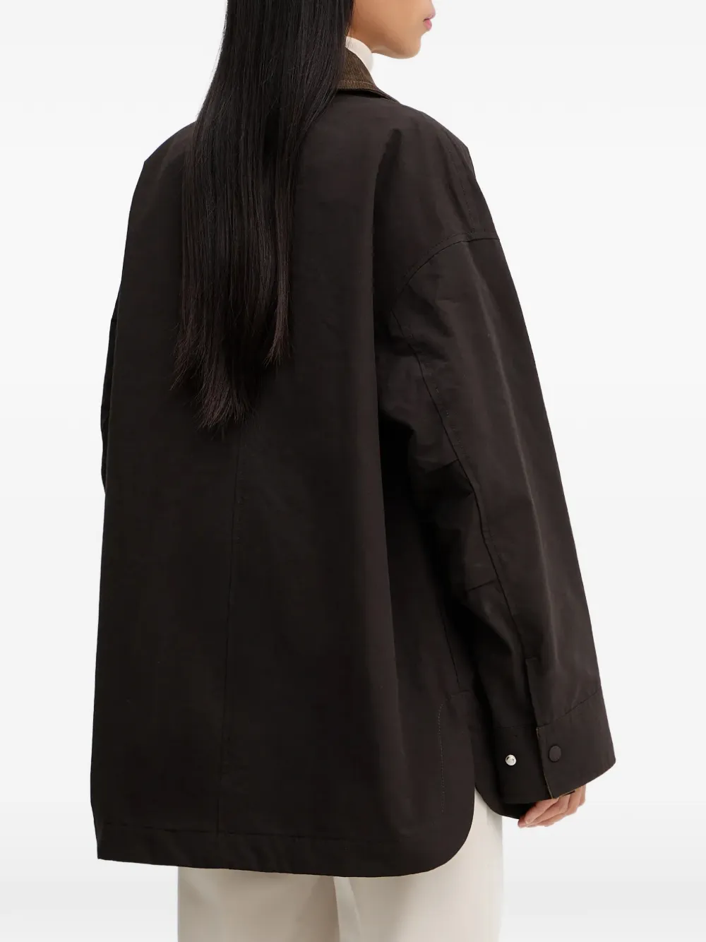  Marc O'polo Corduroy-collar Jacket - Brown 