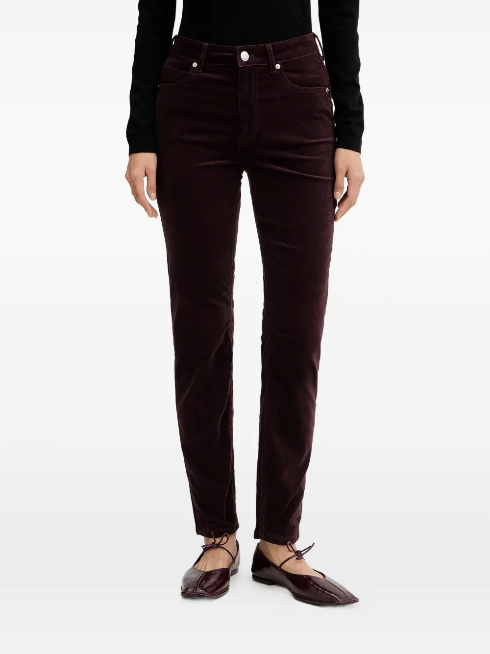 Marc O'Polo corduroy slim trousers - Violett