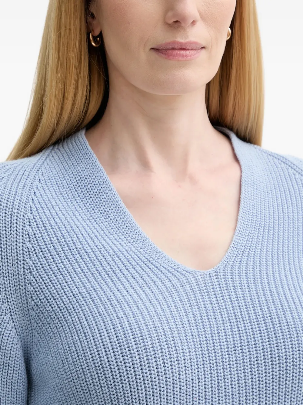 Marc O'Polo Trui met V-hals Blauw