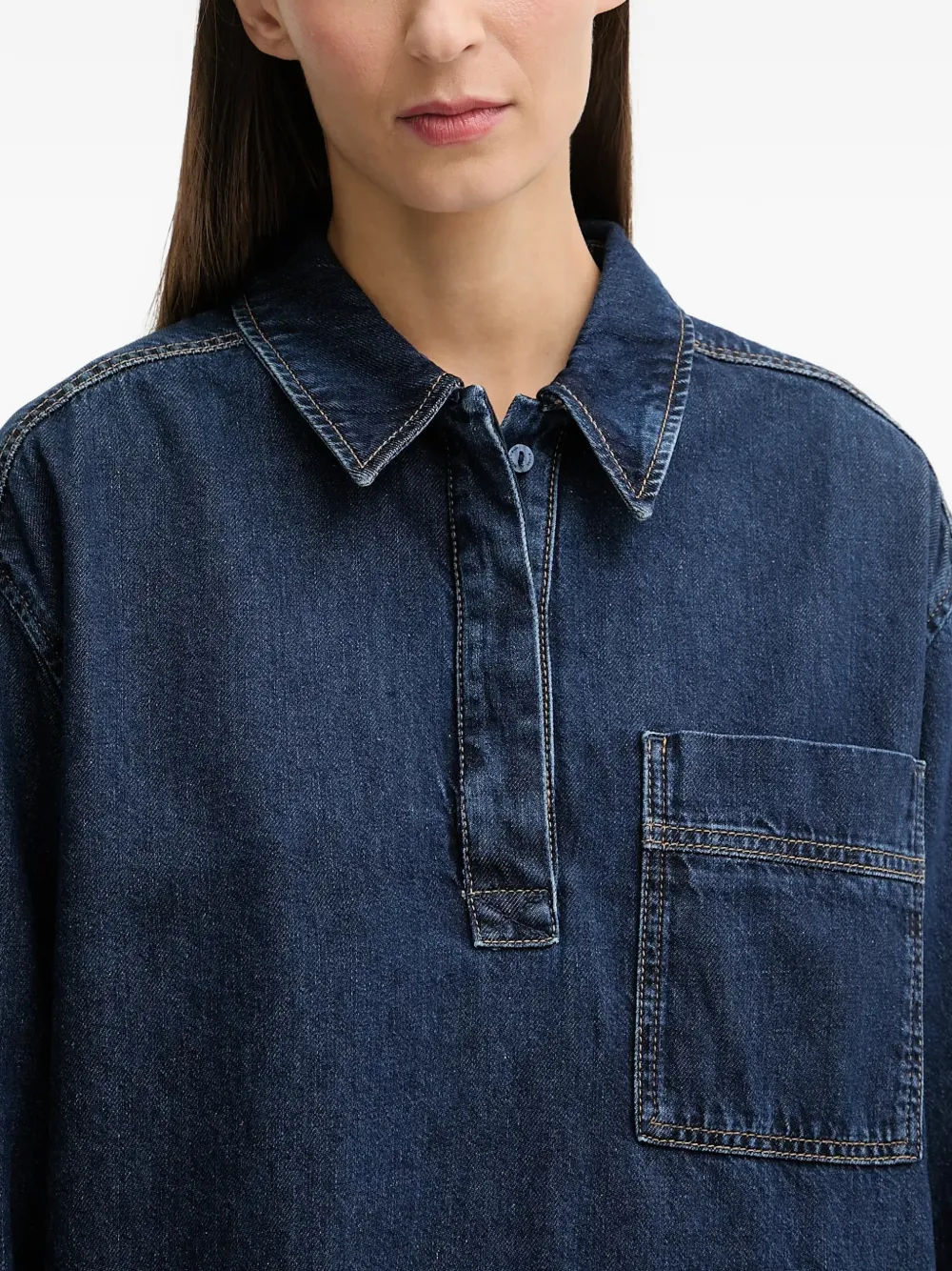 Marc O'Polo Mini-jurk met zak Blauw