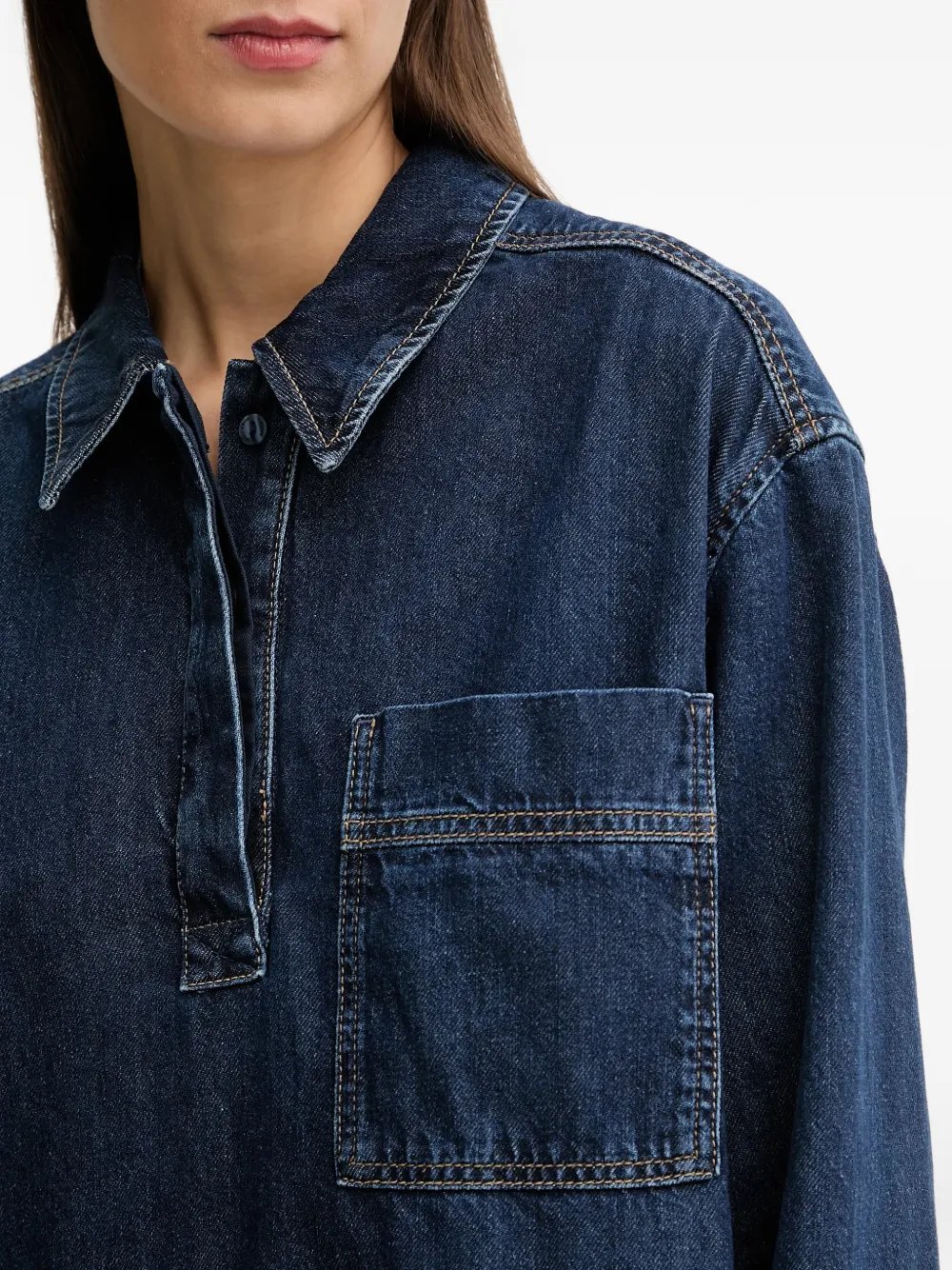 Marc O'Polo Mini-jurk met zak Blauw
