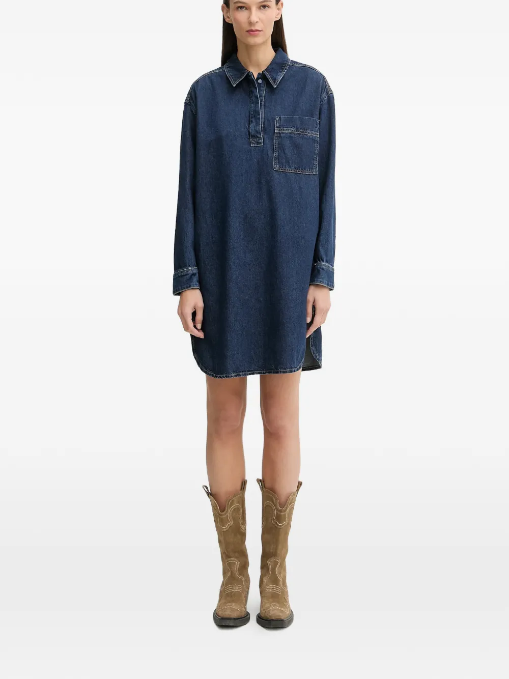 Marc O'Polo Mini-jurk met zak Blauw