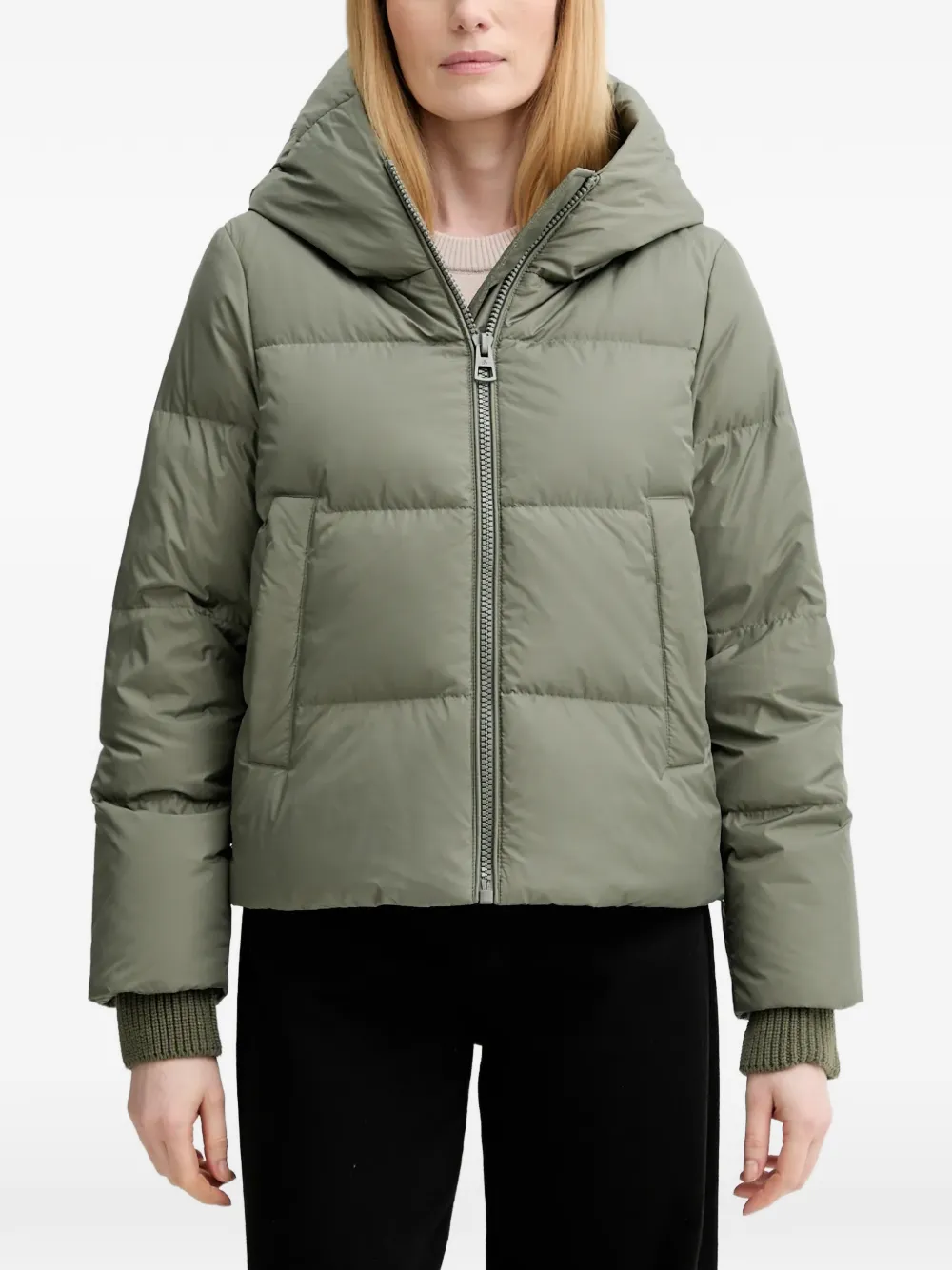 Marc O'Polo hooded zip-fastening jacket - Verde