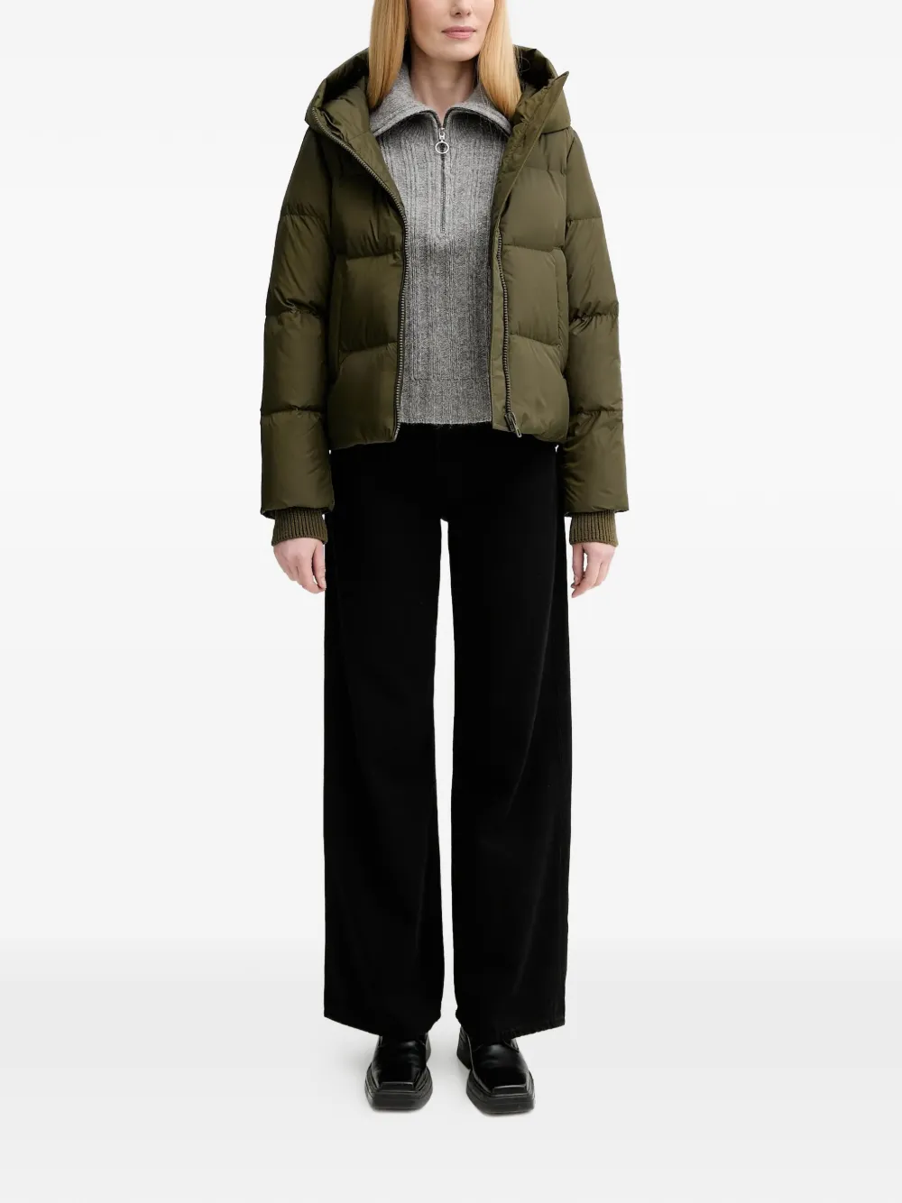  Marc O'polo Hooded Padded Jacket - Green 