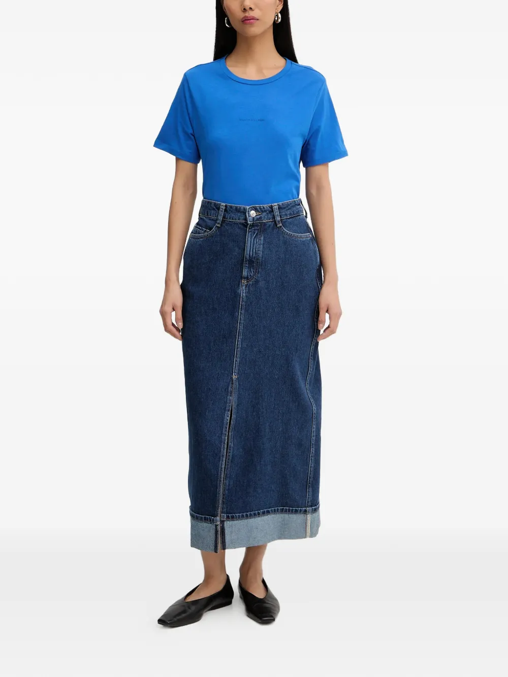  Marc O'polo Denim Midi Skirt - Blue 