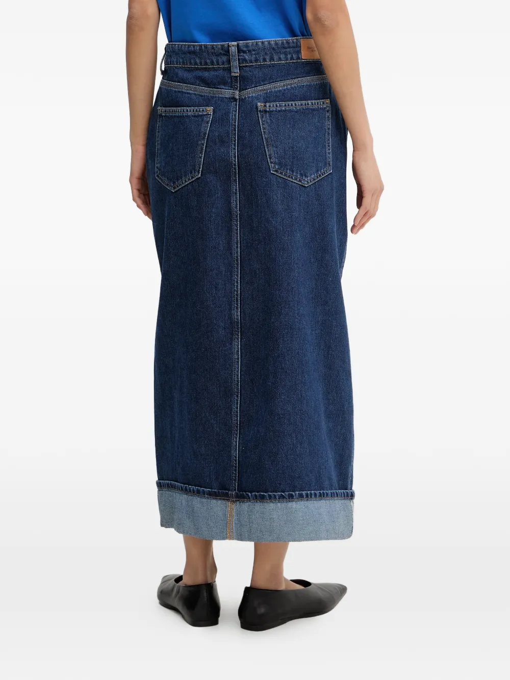  Marc O'polo Denim Midi Skirt - Blue 