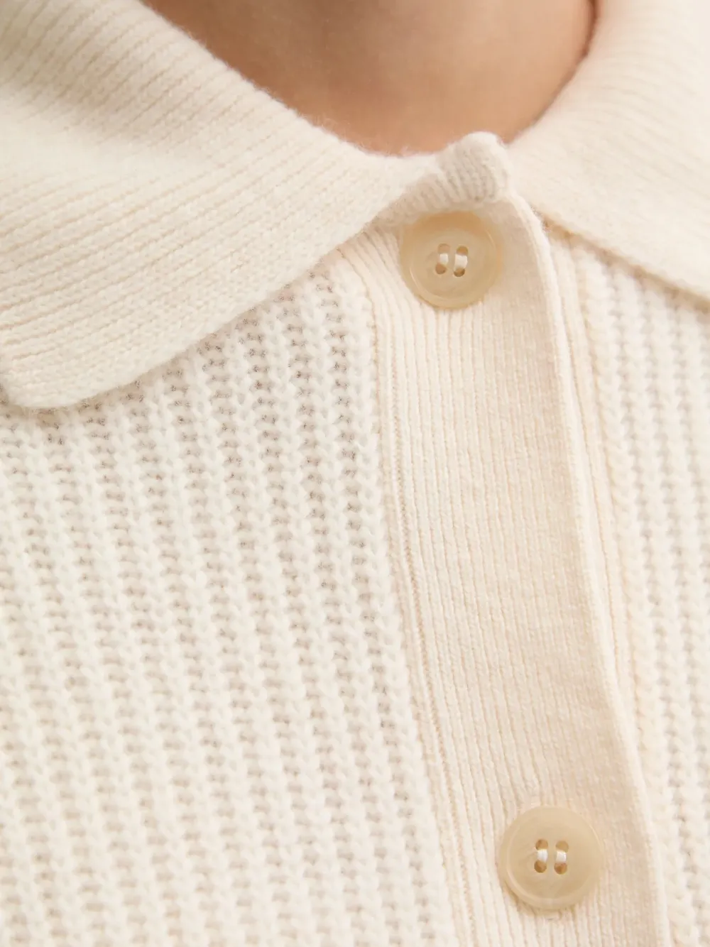 Marc O'polo Collared Buttoned Cardigan In Neutral