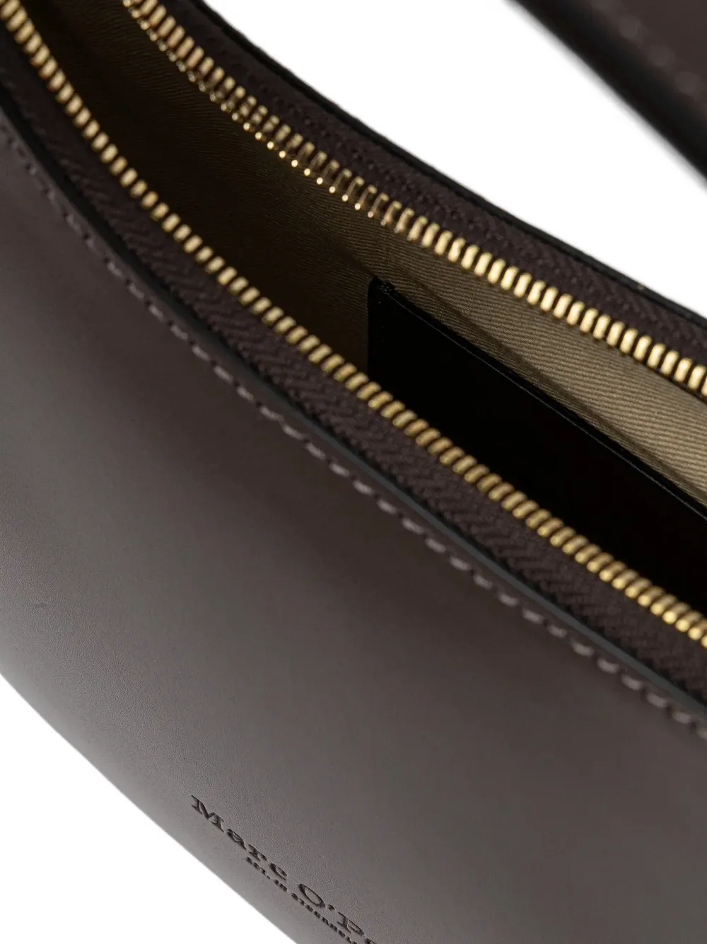 Topstitched Zip Bag