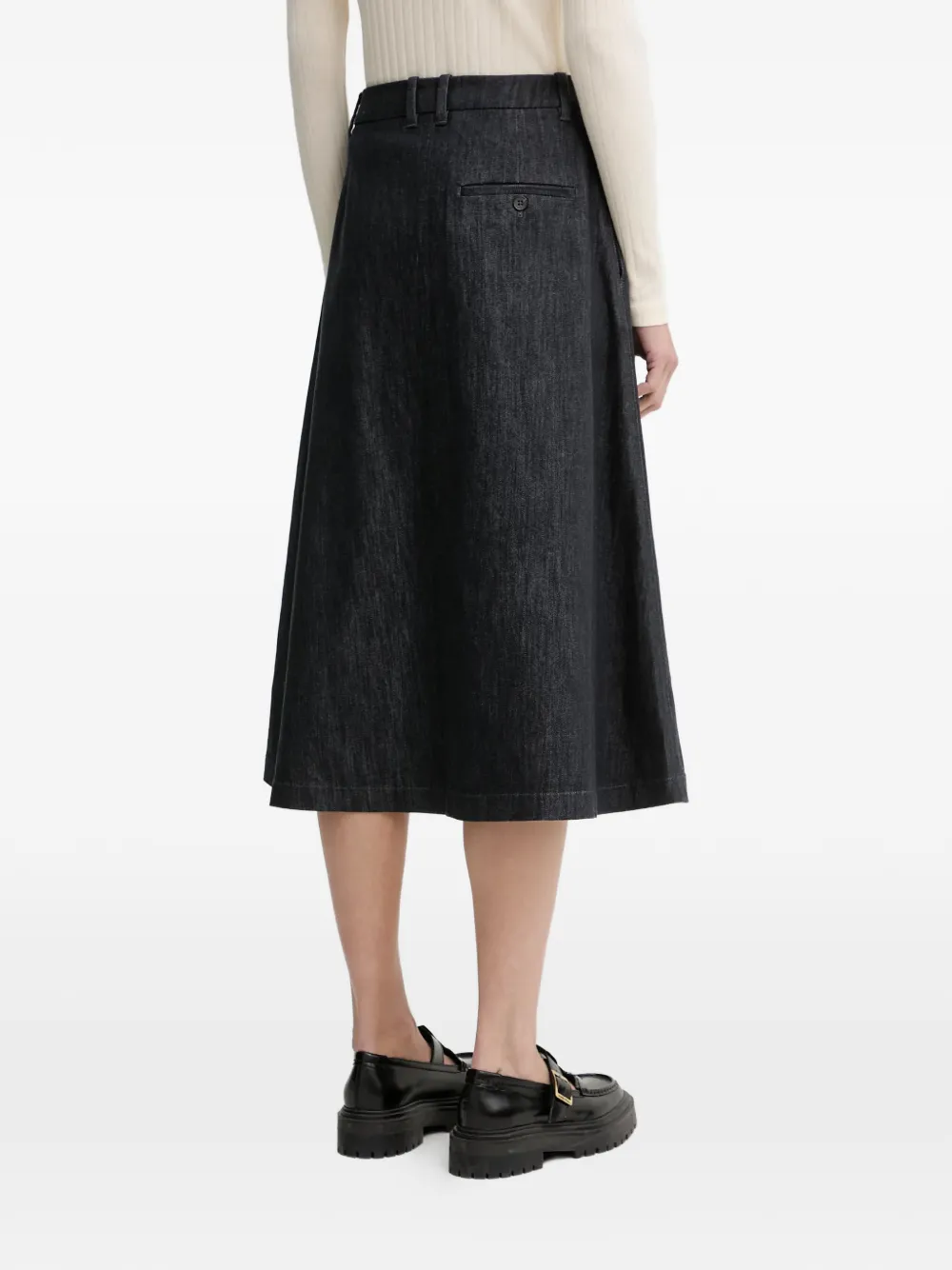  Marc O'polo Belt-loops Midi Skirt - Blue 