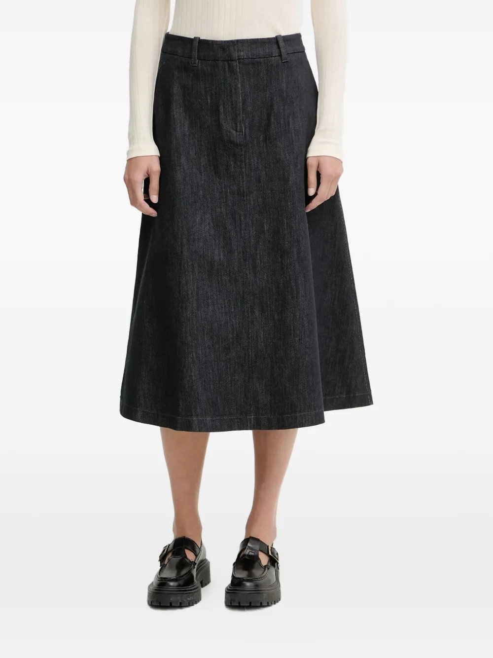 Marc O'Polo belt-loops midi skirt | Blue | Image 1