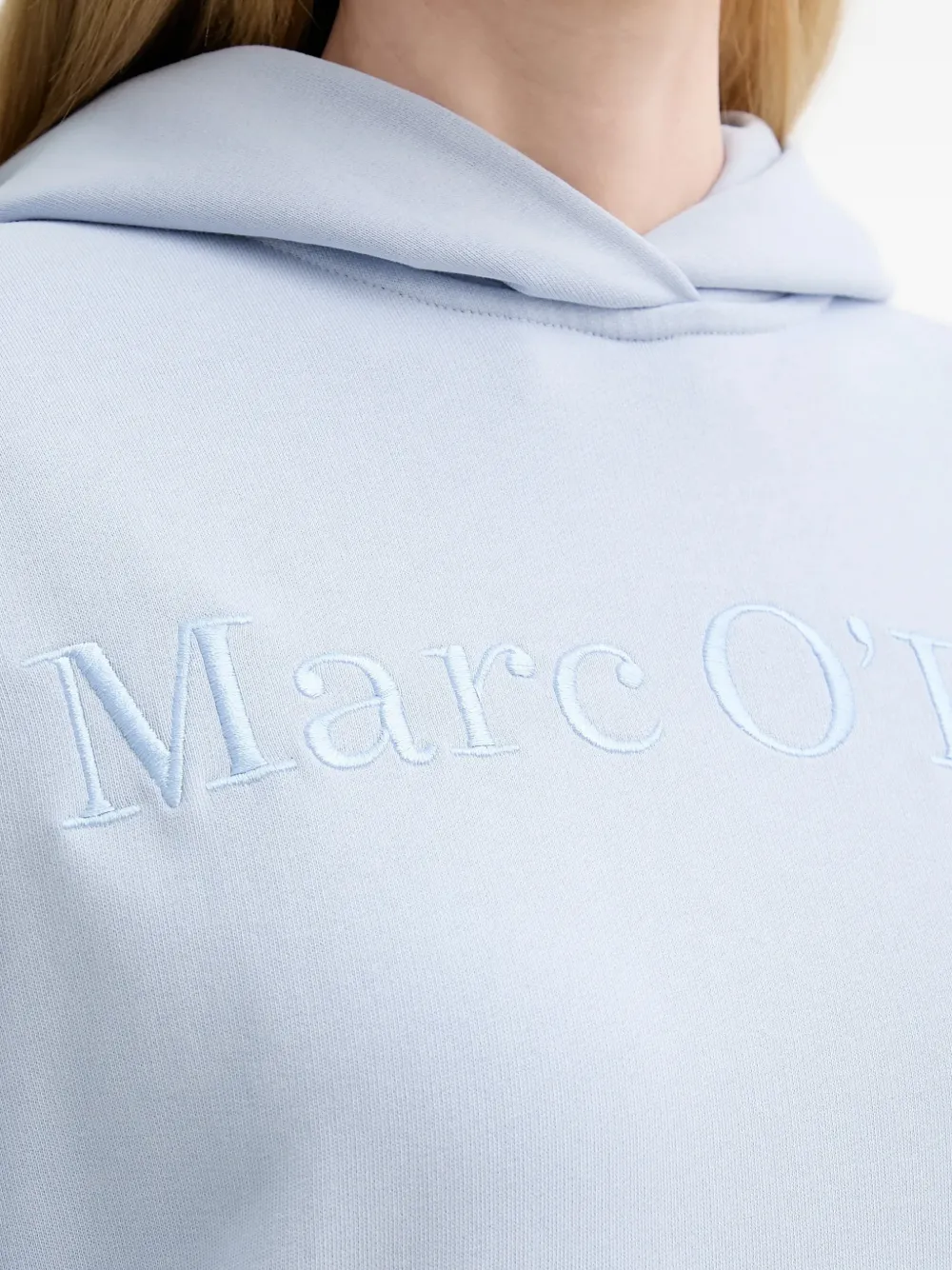 Marc O'Polo Hoodie met logo Blauw