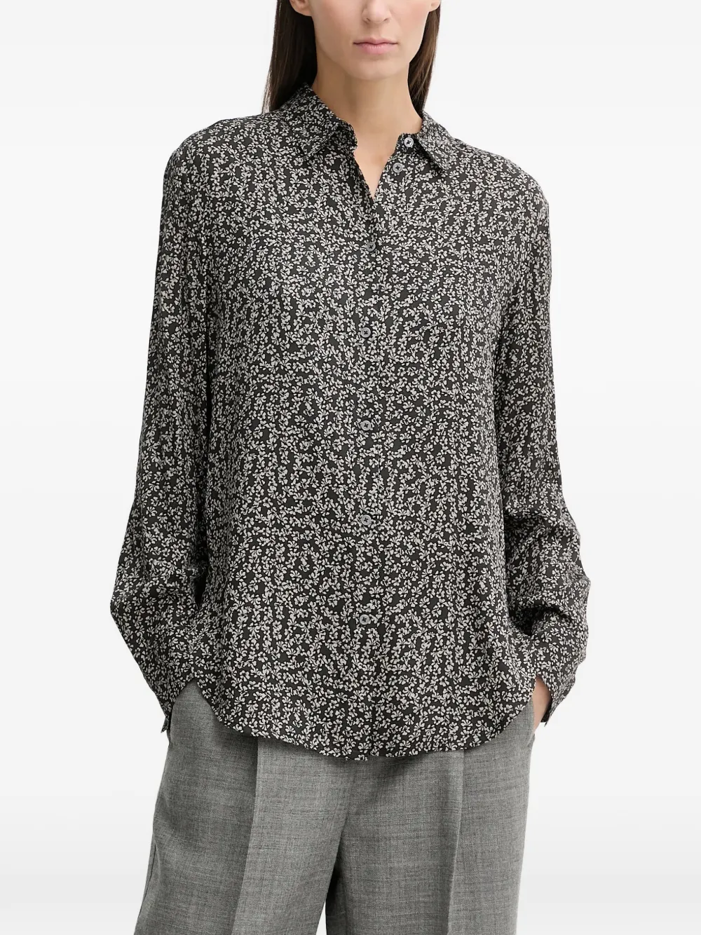 Marc O'Polo floral-print shirt - Nero