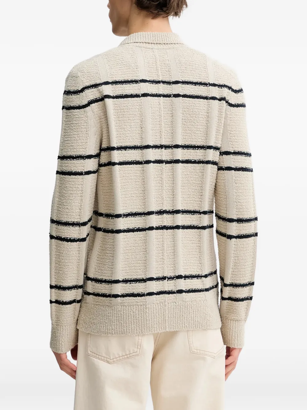  Marc O'polo Striped Buttoned Cardigan - Neutrals 