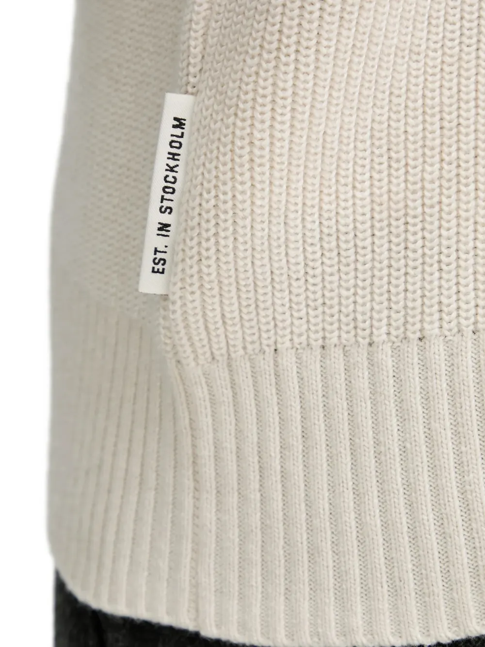 Marc O'Polo Vest met kraag en rits Beige