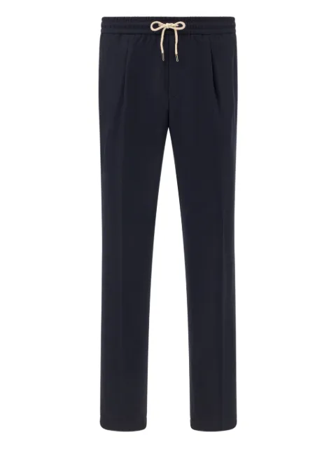 Boggi Milano City drawstring flannel trousers