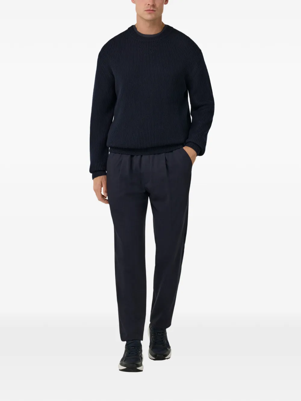 Boggi Milano City drawstring flannel trousers | Chinos | Image 2