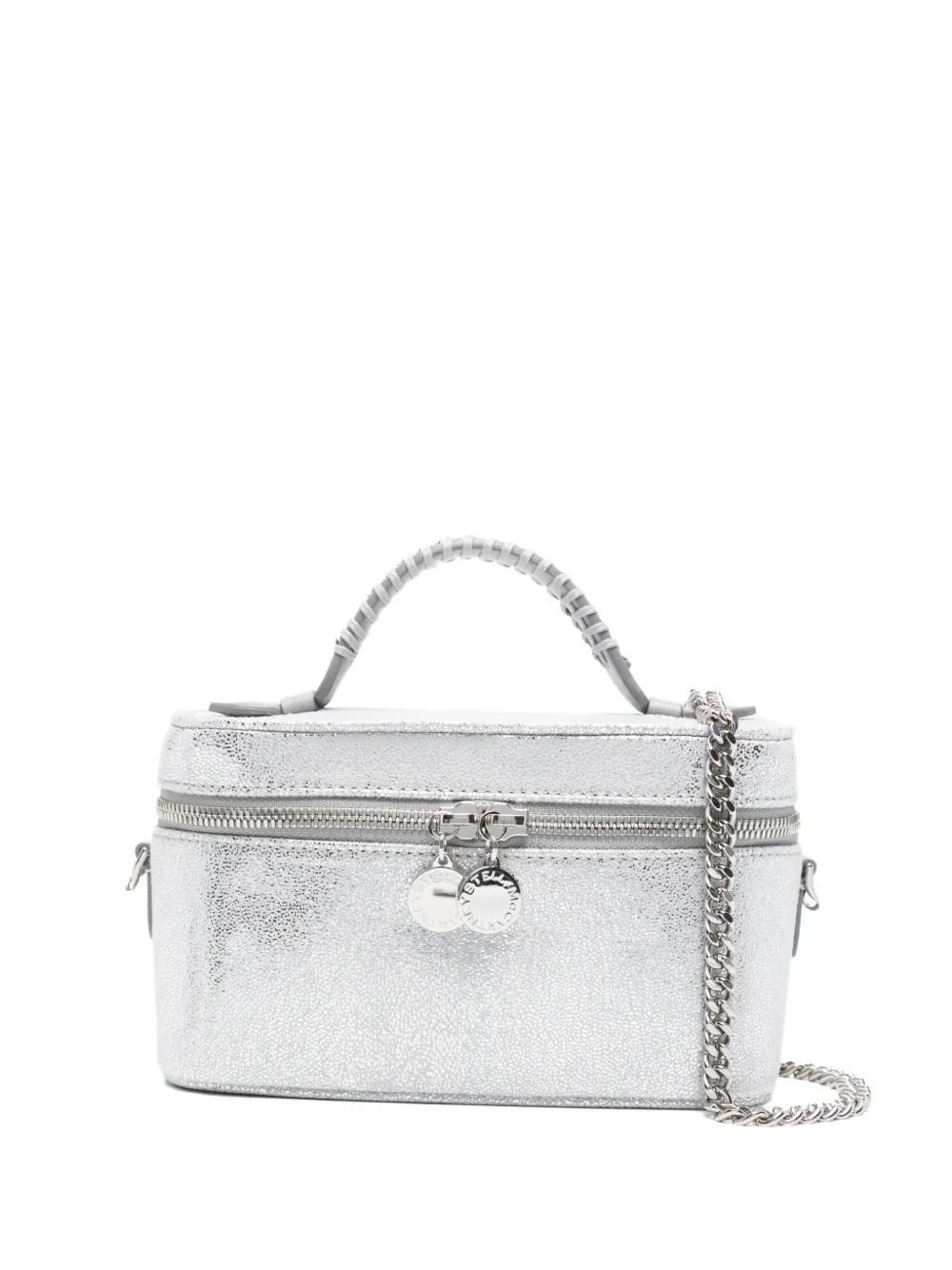 Stella McCartney zip-fastening make up bag - Argento