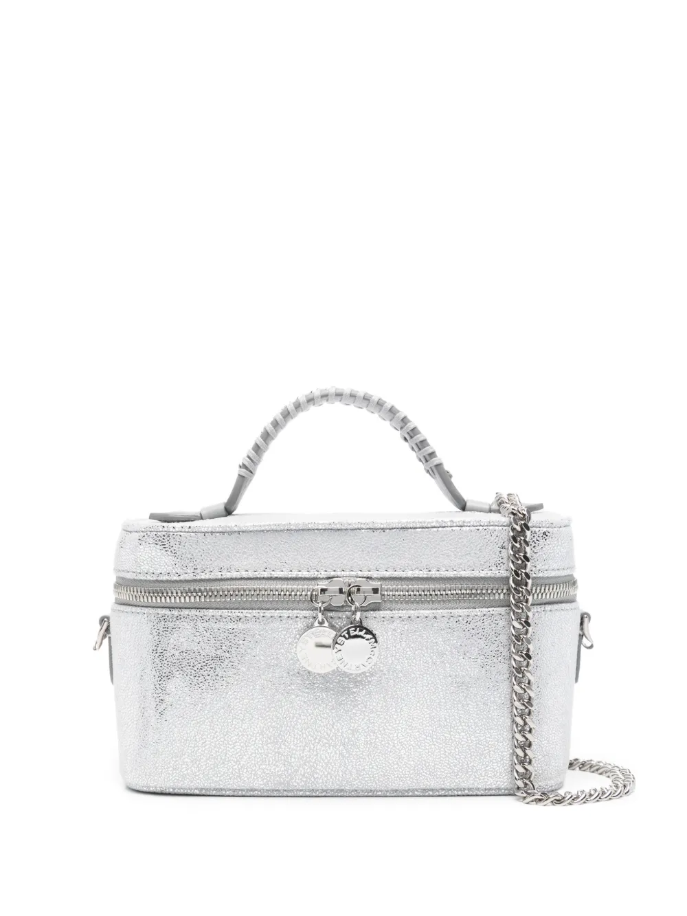 Stella McCartney zip-fastening make up bag - Argento