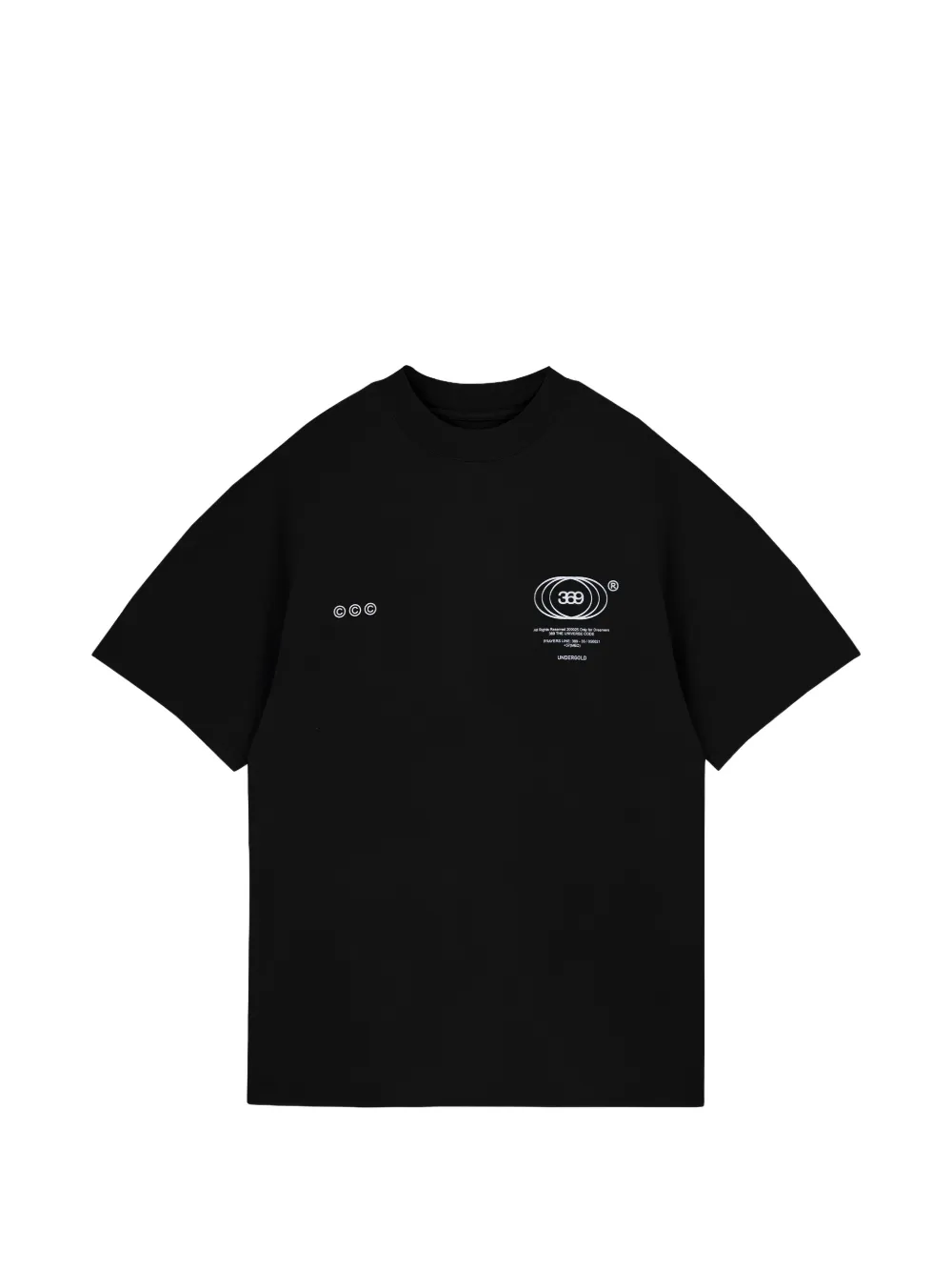 UNDERGOLD 골든 헤리티지 베이직 티셔츠 | 블랙 | Image 1